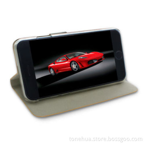 Standing function leather cases for iPhone 6, fashionable design